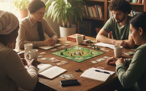 Gezelschapsspelen samen met Maddy en Freddy